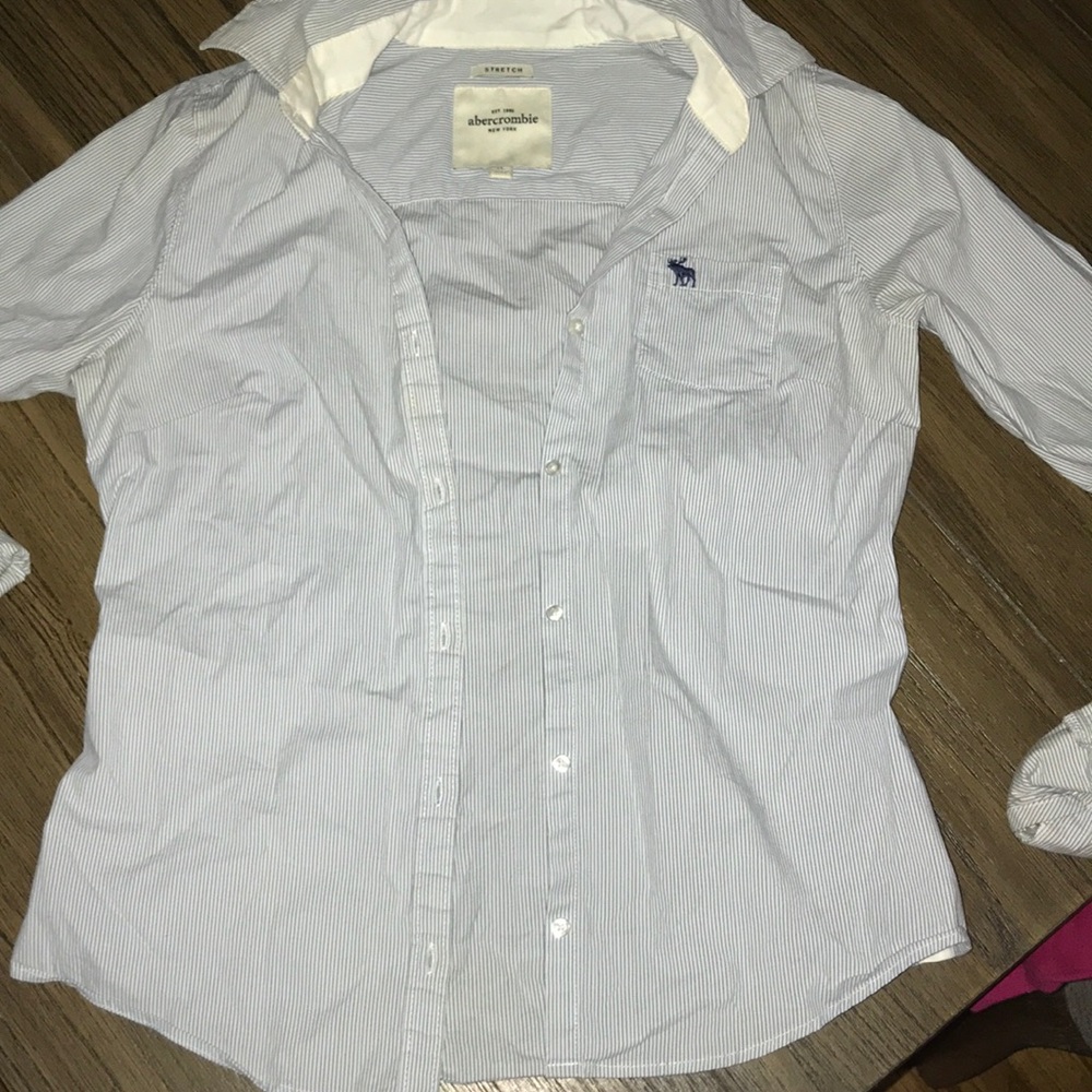 Abercrombie kids casual button down shirt.